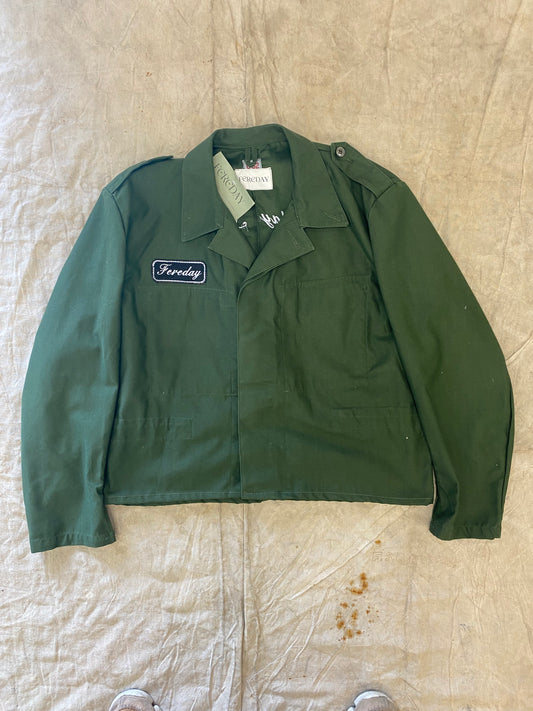 Re:work - Cropped Swiss Army Field Jacket - L