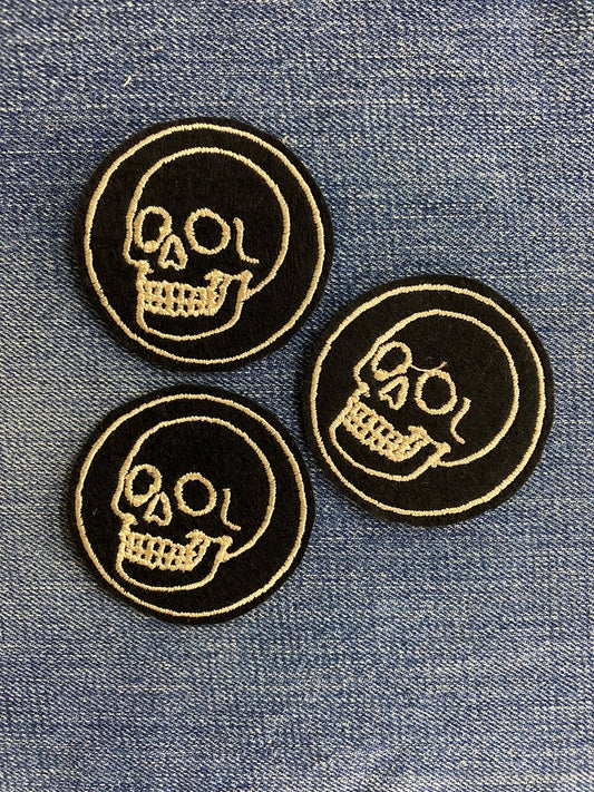 Vintage Skull - Circle Patch