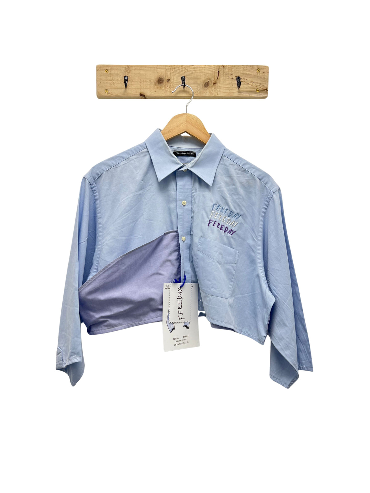 Fereday Reworked Shirt – Blue / Lilac