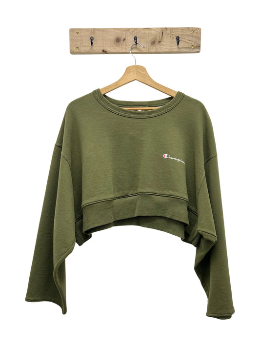 Reworked Champion Cropped Sweatshirt