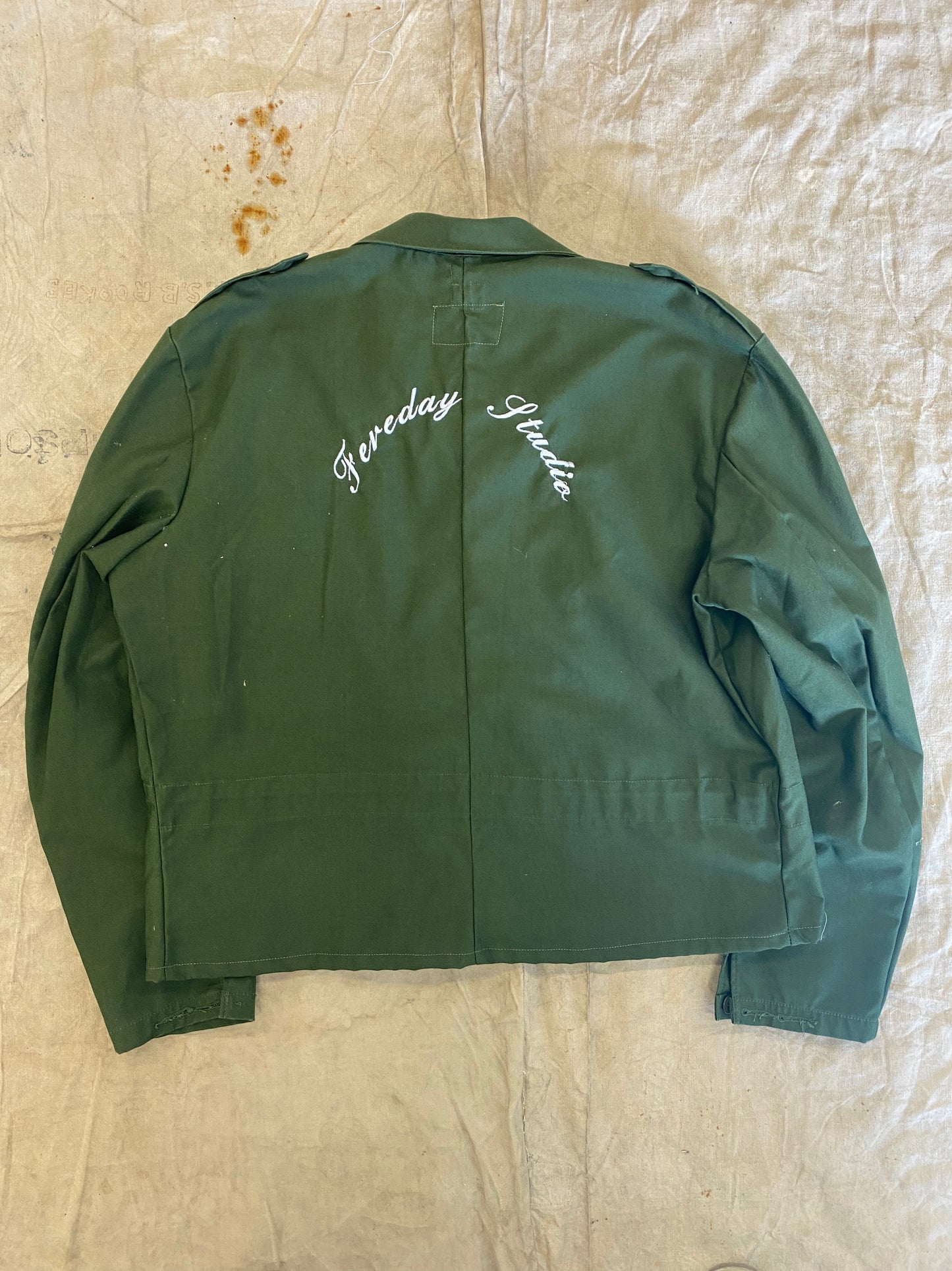 Re:work - Cropped Swiss Army Field Jacket - L