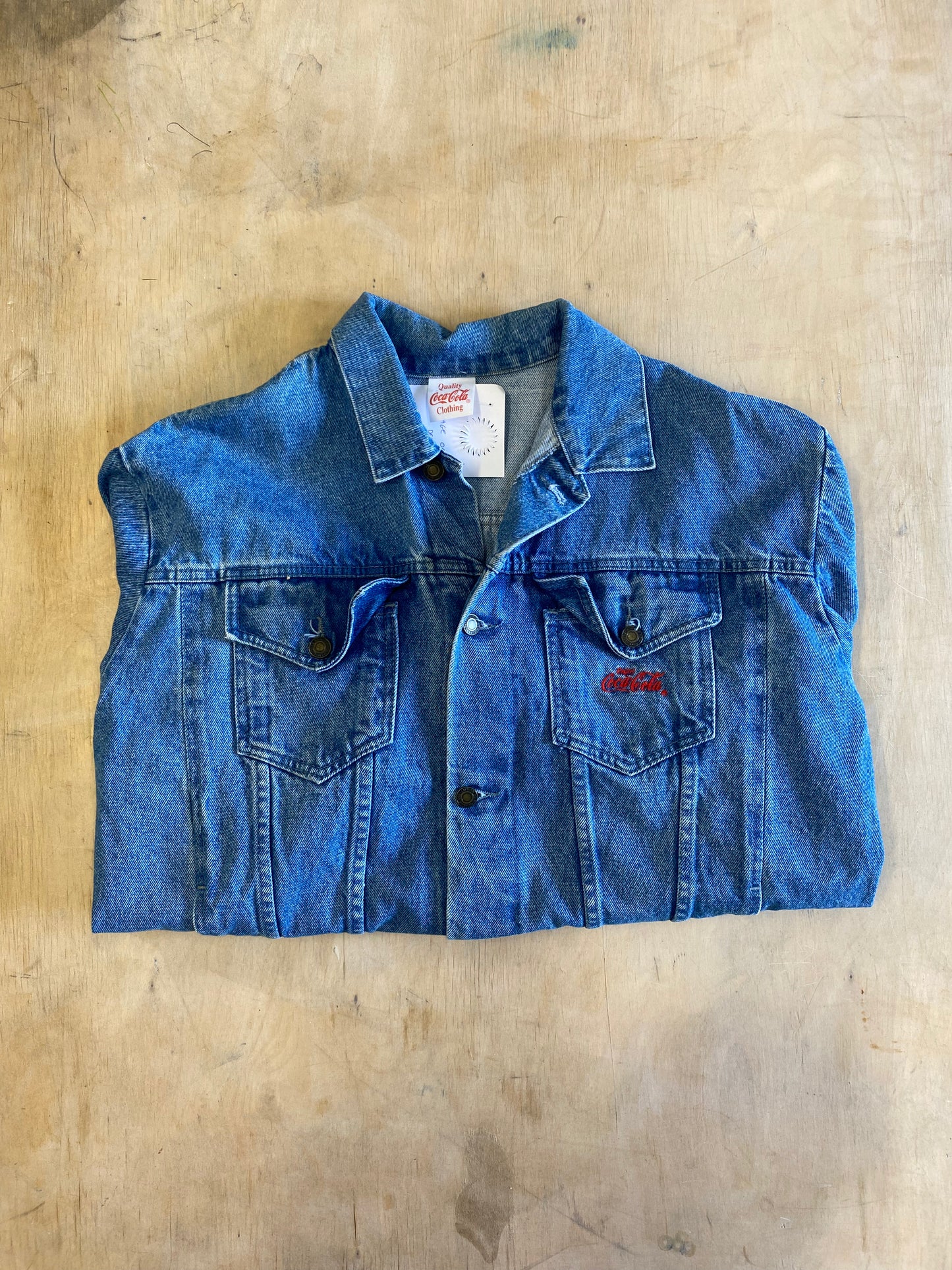 Vintage Coca-Cola Denim Trucker Jacket - L
