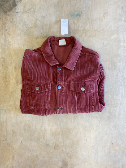 Vintage Cord Trucker Jacket - XL