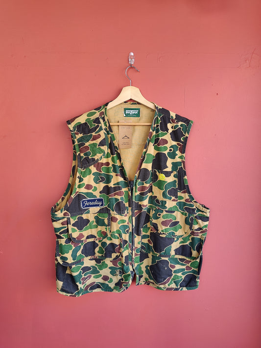 Vintage Duck Camo Utility Vest