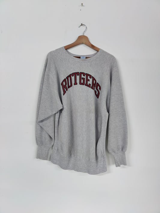 Vintage Champion USA Rutgers Sweater - XL