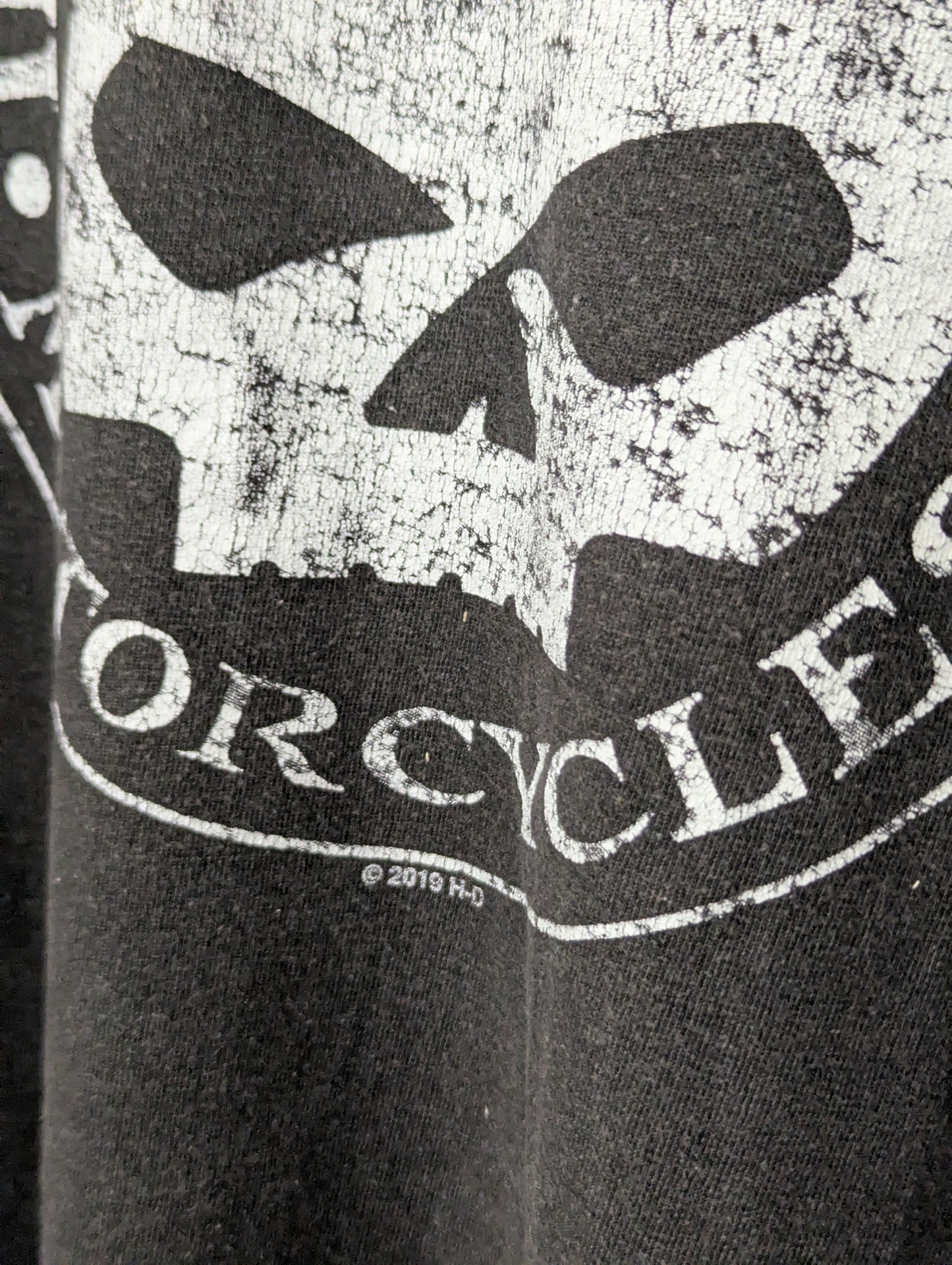 Harley Davidson Skull Logo T-Shirt (2019) – Washed Black - Large