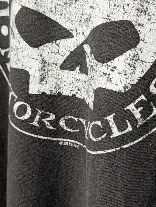 Harley Davidson Skull Logo T-Shirt (2019) – Washed Black - Large