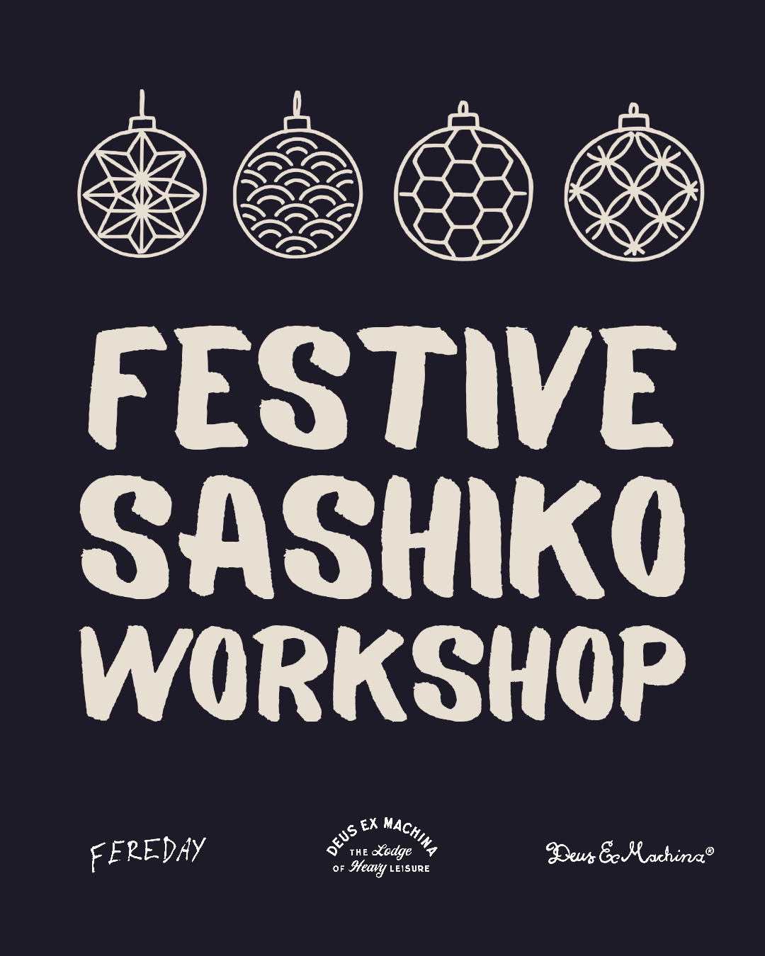 Sashiko Workshop @ Deus Lodge ~ 13/12/2025