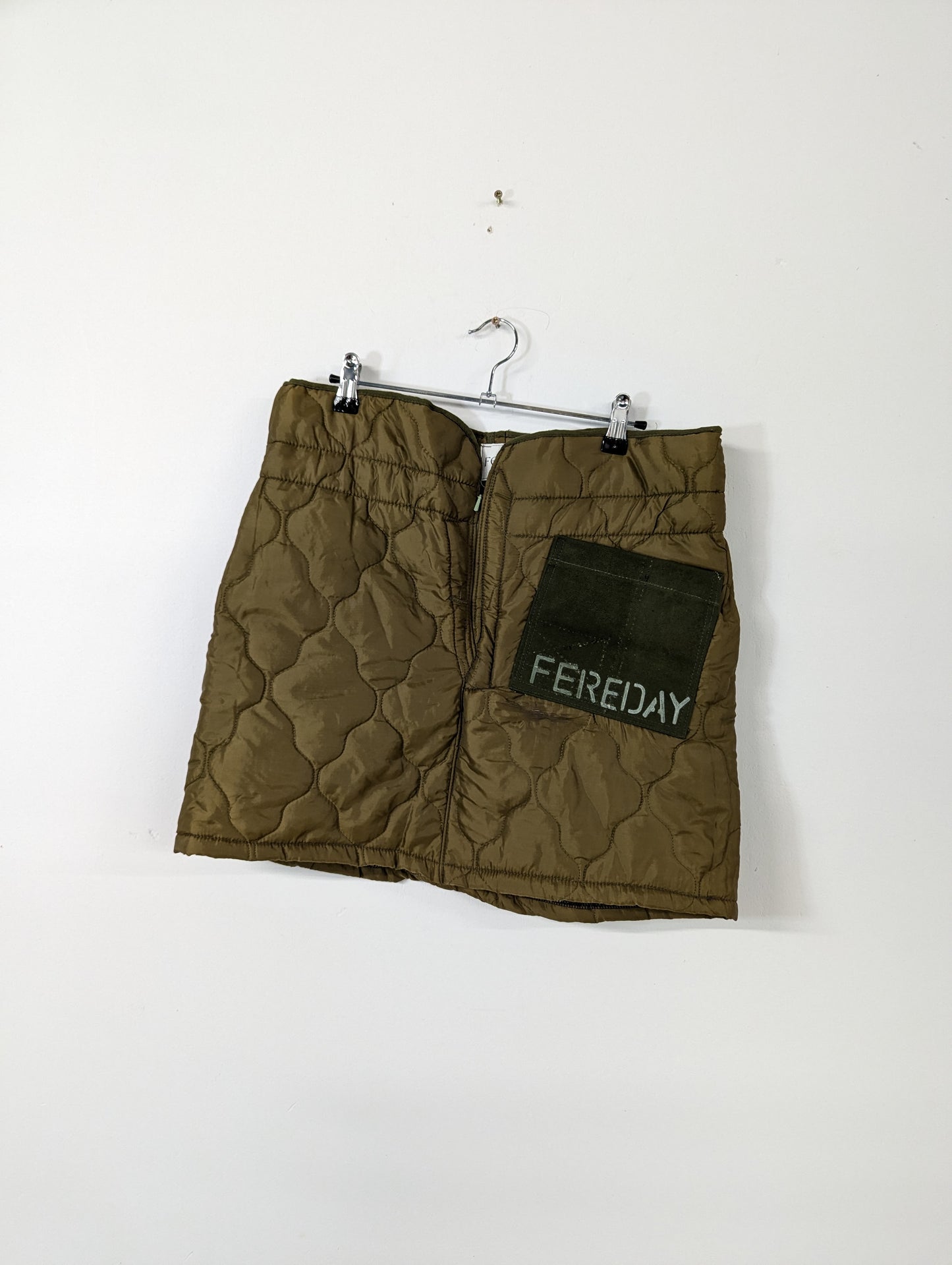 Fereday Studio Quilted Military Liner Mini Skirt – UK8