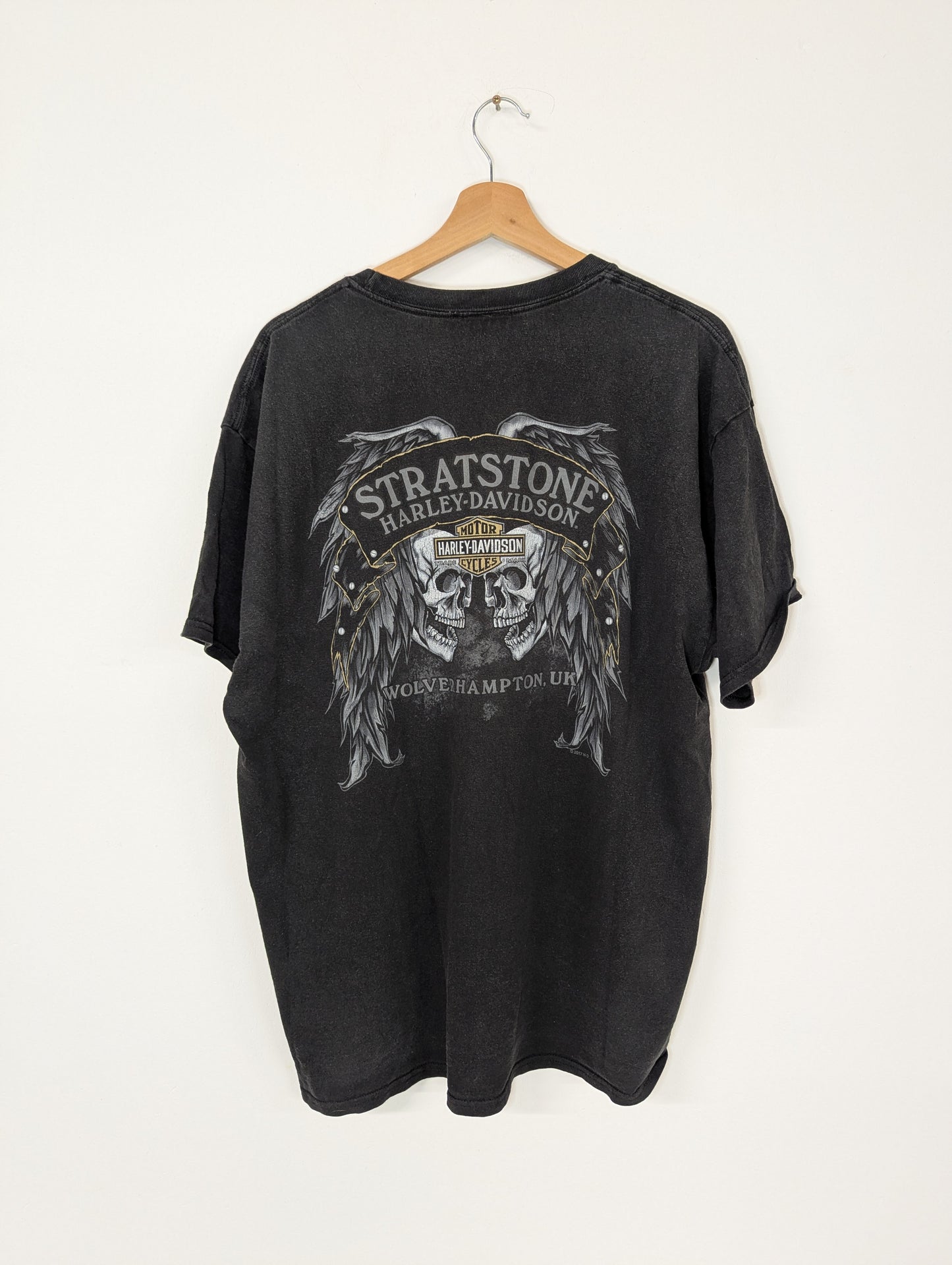 Harley Davidson Skull Logo T-Shirt (2019) – Washed Black - Large