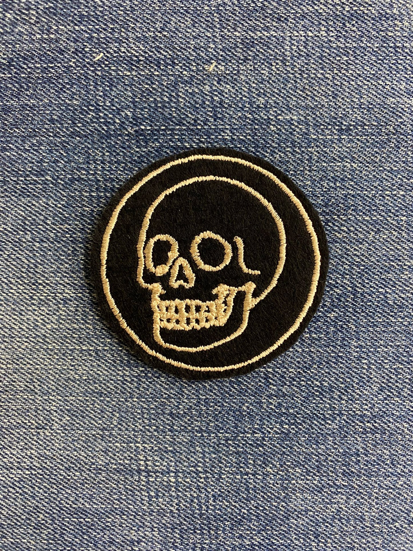 Vintage Skull - Circle Patch