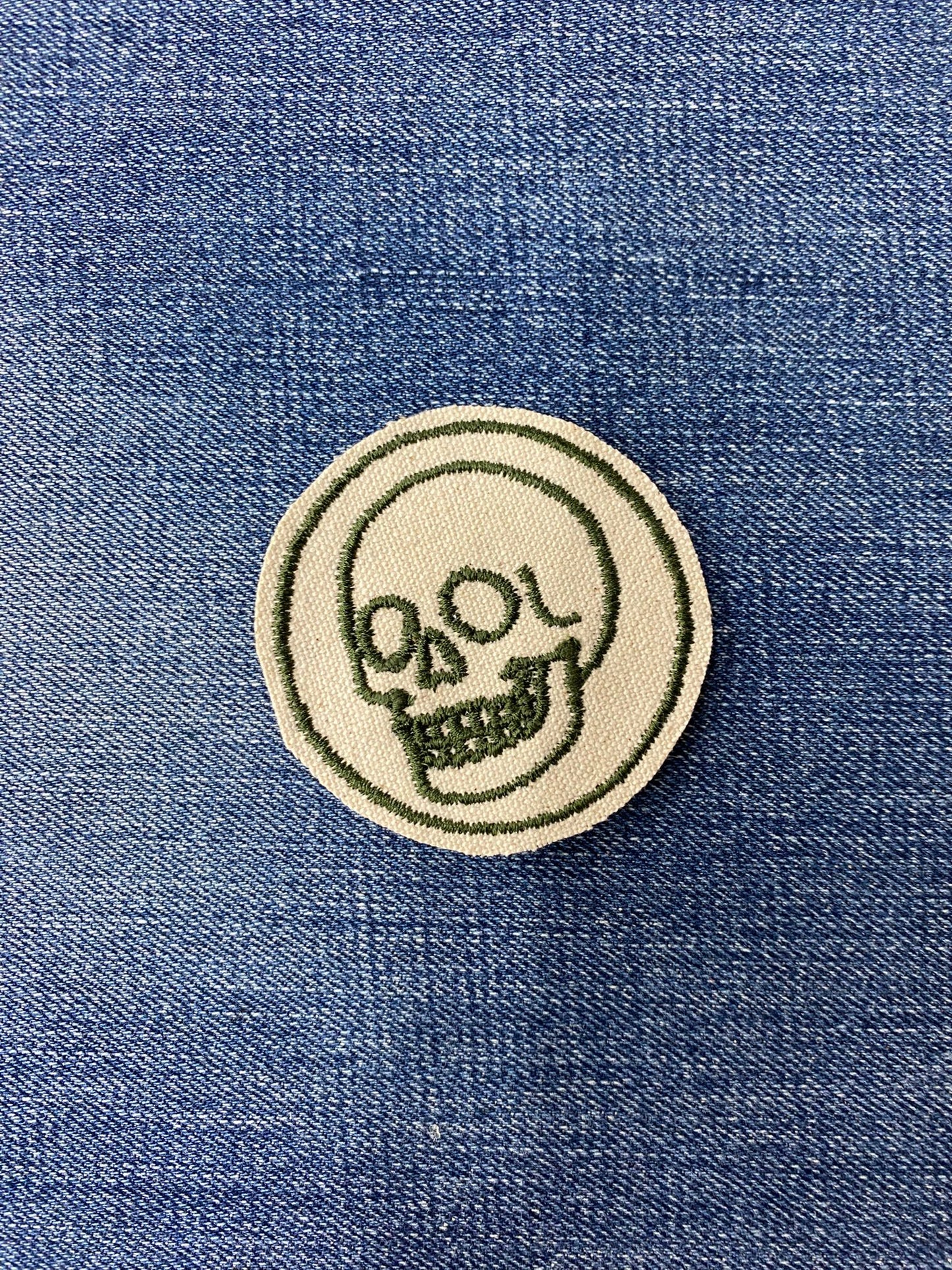 Vintage Skull - Circle Patch