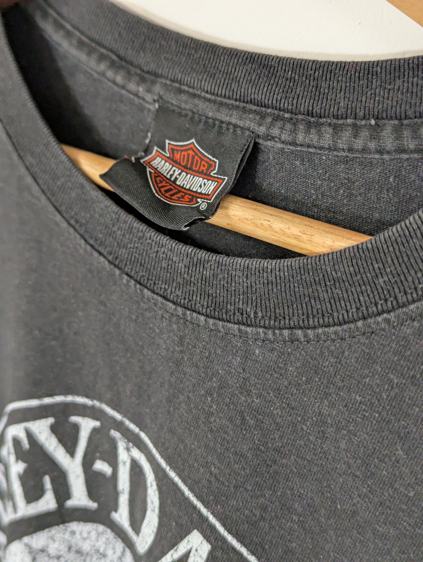 Harley Davidson Skull Logo T-Shirt (2019) – Washed Black - Large