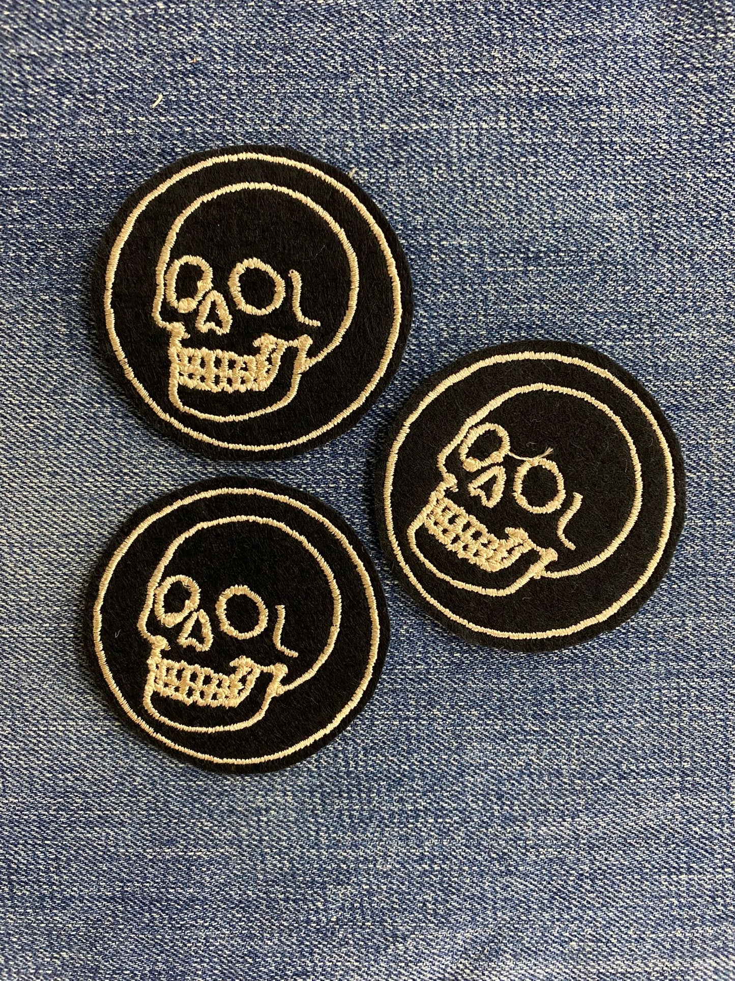 Vintage Skull - Circle Patch