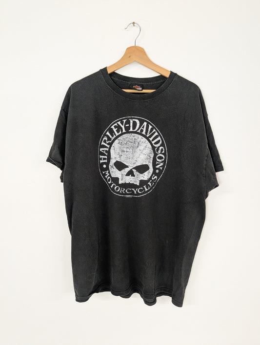 Harley Davidson Skull Logo T-Shirt (2019) – Washed Black - Large