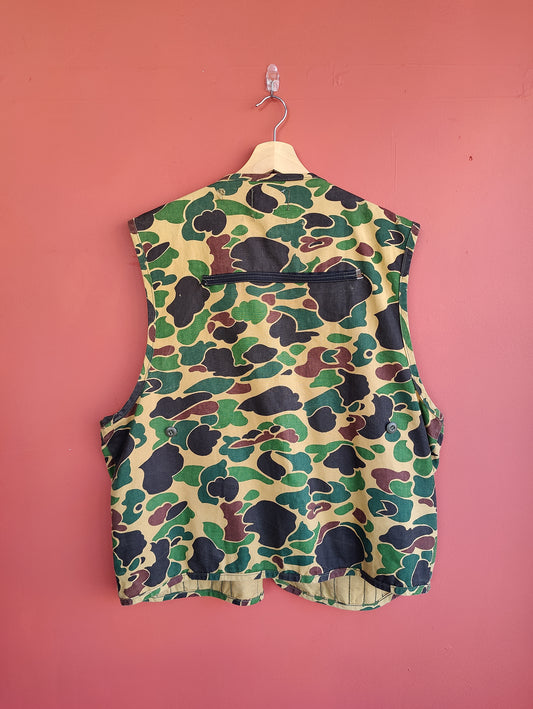 Vintage Duck Camo Utility Vest