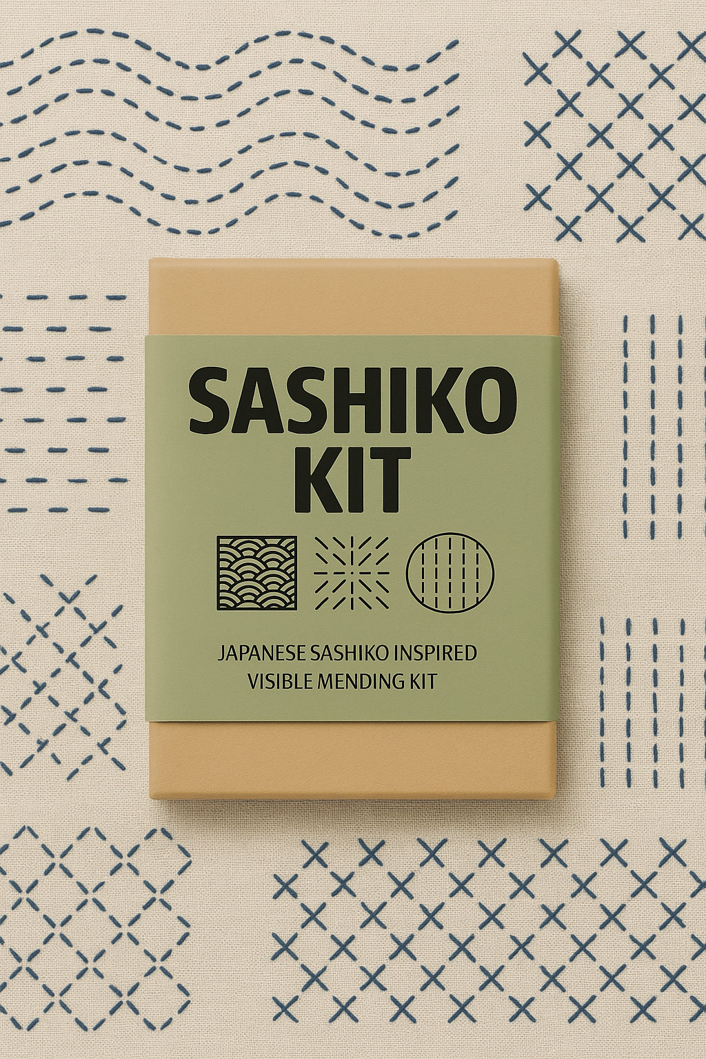 Fereday - Sashiko Kit - Japanese inspired visible mending kit